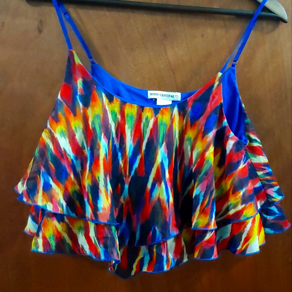 Pattern Crop Top